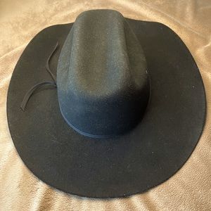 Vintage Bradford western black felt cowboy hat